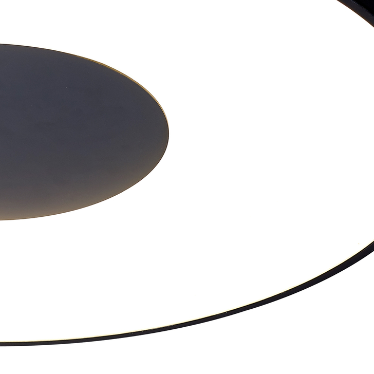 Mantra Extra Large Coin 100W LED Round Ceiling Light Black