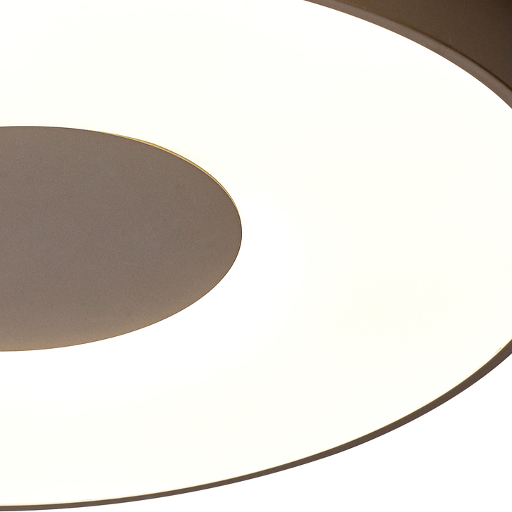 Mantra Extra Large Coin 100W LED Round Ceiling Light Sand Brown