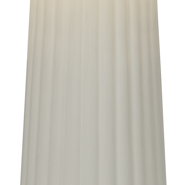 Mantra Faro Black Ribbed Cone Table Lamp Complete With Smoke Glass