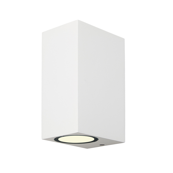 Mantra Fusion M6515 Kandanchu White Square Twin Exterior Wall Light