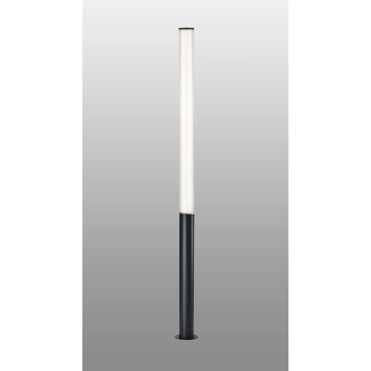 Mantra Gant Black Extra Large 205cm Bollard Post Lamp - IP65, 3000K LED