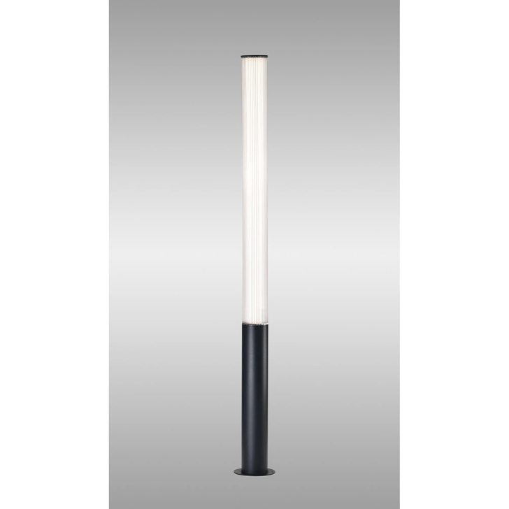 Mantra Gant Black Large 155cm Bollard Post Lamp - IP65, 3000K LED