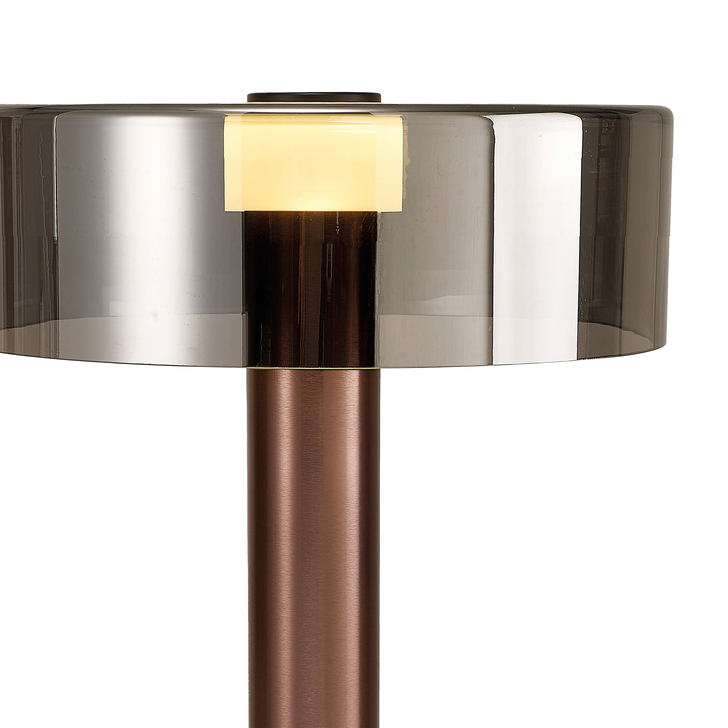 Mantra Gin 1 Light Large Rose Gold Table Lamp