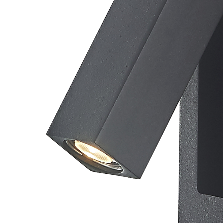 Mantra Gokova Black Recessed Rectangular Siwtched Bedside Led Reader Wall Light - 3000K