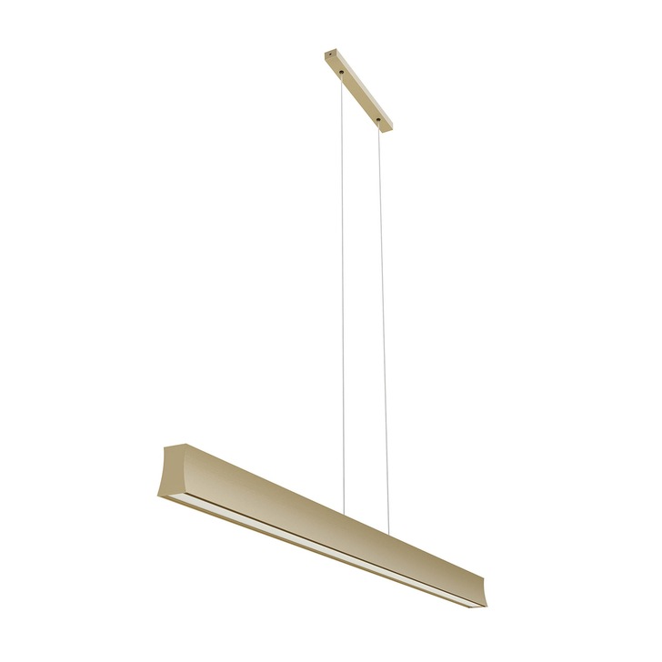 Mantra Hanok Slim LED Linear Bar Pendant Sand Brown - 3000K