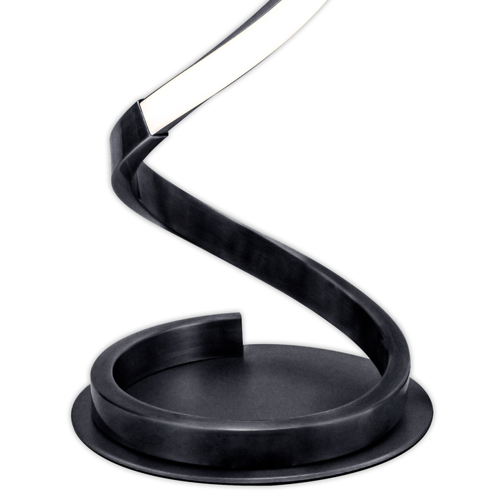 Mantra Helix Modern Black Spiral Led Table Lamp Complete With In-line Switch - 3000K