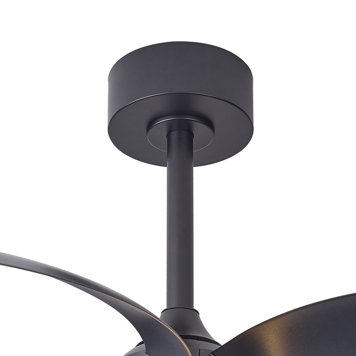 Mantra Infinity Semi-Flush Black Led Ceiling Fan Light Complete With Remote Control - 2700-5000K