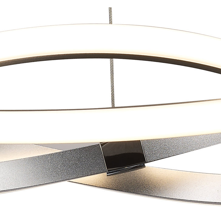 Mantra Infinity Silver Led Ring Pendant Light - 3000K