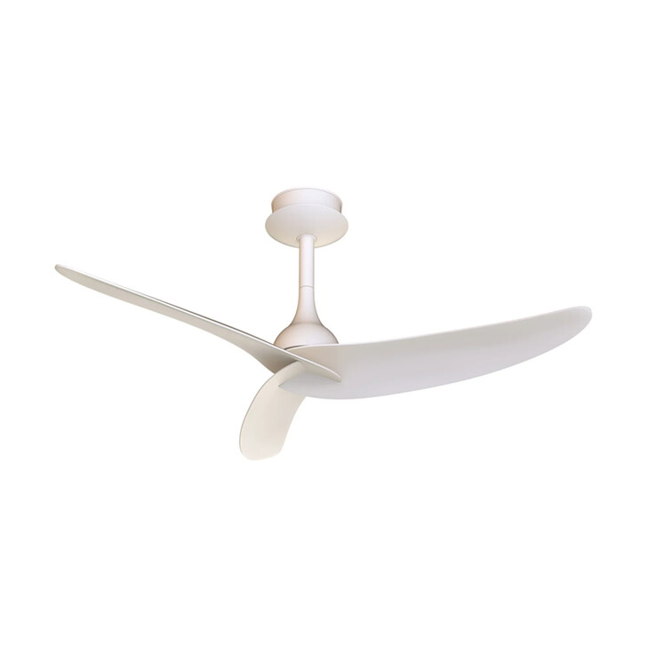 Mantra Ipanema IP44 White Semi-Flush Led Ceiling Fan With Remote