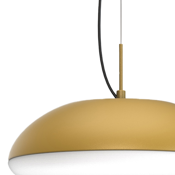 Mantra Kazz Gold 4 Light Ceiling Pendant Complete With White Diffuser