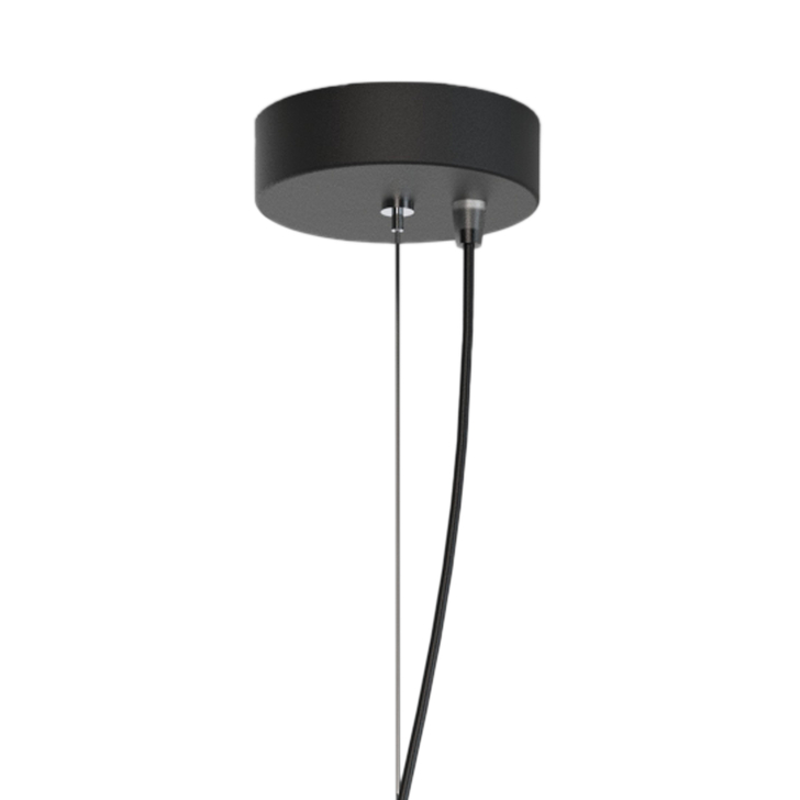 Mantra Kazz Large Black 6 Light Ceiling Pendant Complete With White Diffuser