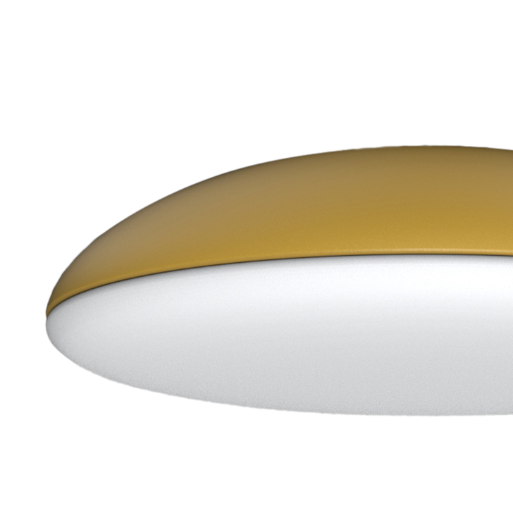 Mantra Kazz Large Gold Flush 6 Light Ceiling Light Complete With White Diffuser