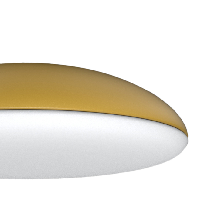 Mantra Kazz Large Gold Flush 6 Light Ceiling Light Complete With White Diffuser