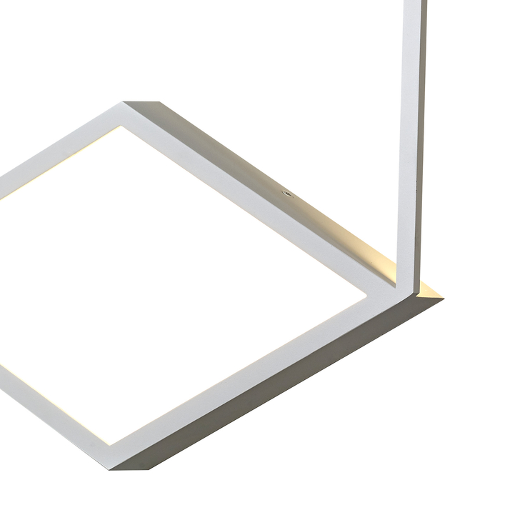 Mantra Kubick Hexagonal White Dimmable Led Wall Light - 3000K