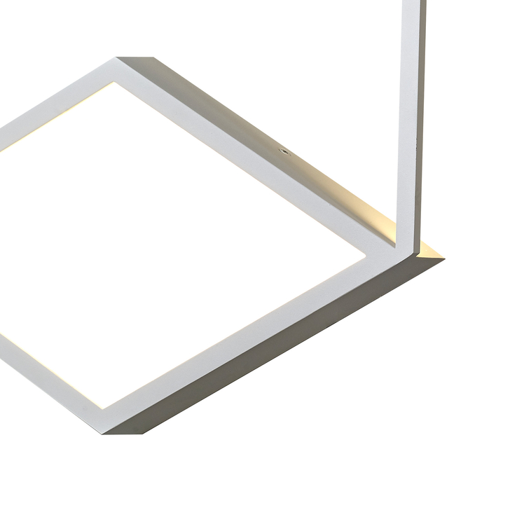 Mantra Kubick Hexagonal White Led Wall Light - 3000K