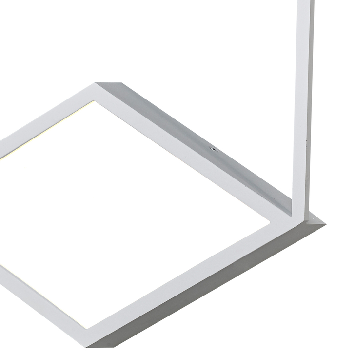 Mantra Kubick Large Hexagonal White Dimmable Led Wall Light - 3000K