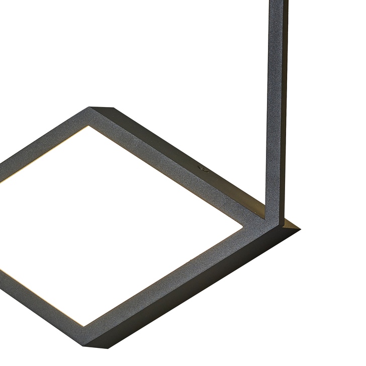 Mantra Kubick Small Hexagonal Black Led Wall Light - 3000K