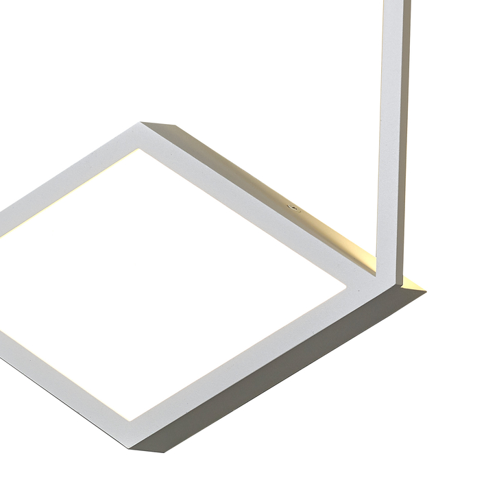 Mantra Kubick Small Hexagonal White Led Wall Light - 3000K