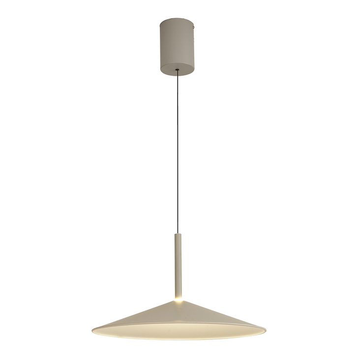 Mantra Large Calice Grey/White Rise And Fall Led Pendant Light - 3000K - M7893