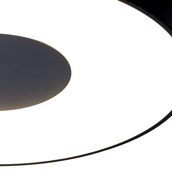 Mantra Large Coin 80W LED Round Ceiling Light Black