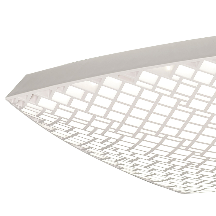 Mantra Large White Urban Flush Grid Adjustable Led Ceiling Light Complete With Remote - M7888 - 27000-5000K Tuneable