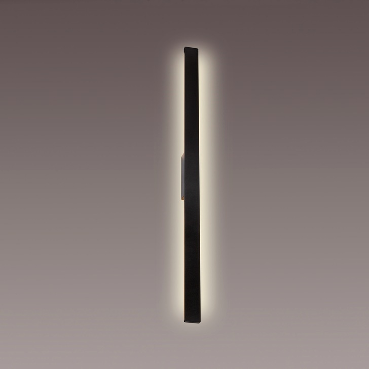 Mantra Lotus Slim LED Exterior Wall Light 1.2m Black - 3000K, IP54