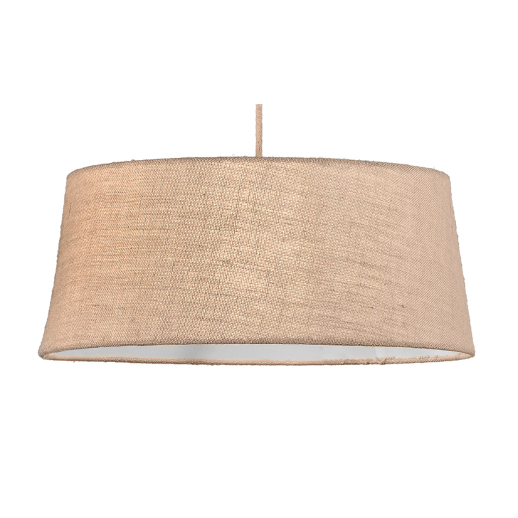 Mantra M6178 Sabina Imitation Wood Single Pendant Complete With Linen Shade