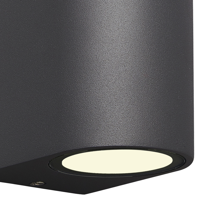 Mantra M6510 Kandanchu Anthracite Round Twin Exterior Wall Light