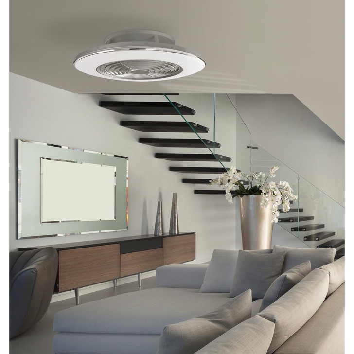 Mantra M6706 Alisio Silver Ceiling Fan Light C/W Remote Control