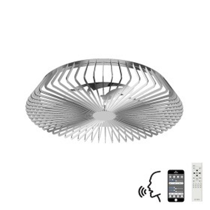 Mantra M7122 Himalaya Silver Ceiling Fan Light C/W Remote Control