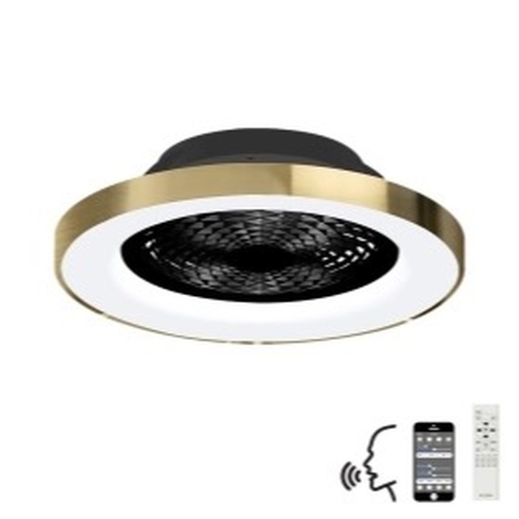 Mantra M7124 Tibet Gold/Black Ceiling Fan Light C/W Remote Control