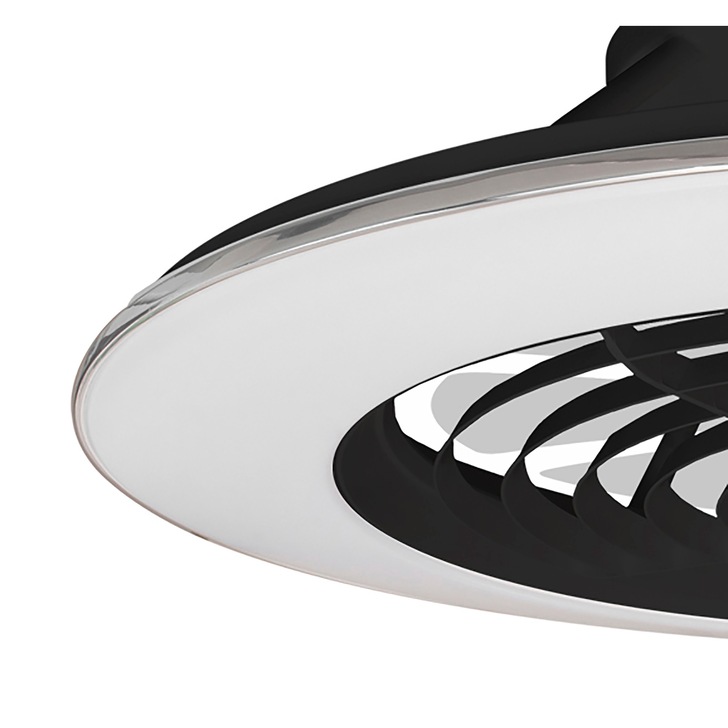 Mantra M7492 Alisio XL Black Ceiling Fan Light C/W Remote Control