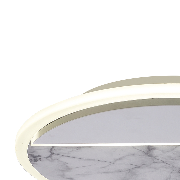 Mantra Marmol White Marble Flush Led Ceiling Light - M8507 - 3000K