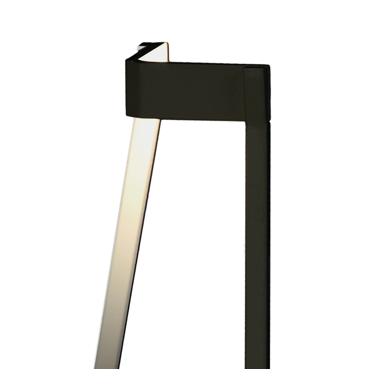 Mantra Minimal Sleek Black Corner Led Table Lamp Complete With Inline Switch - 3000K