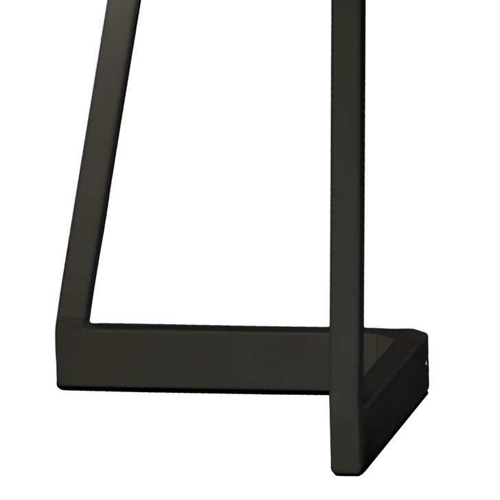 Mantra Minimal Sleek Black Corner Led Table Lamp Complete With Inline Switch - 3000K