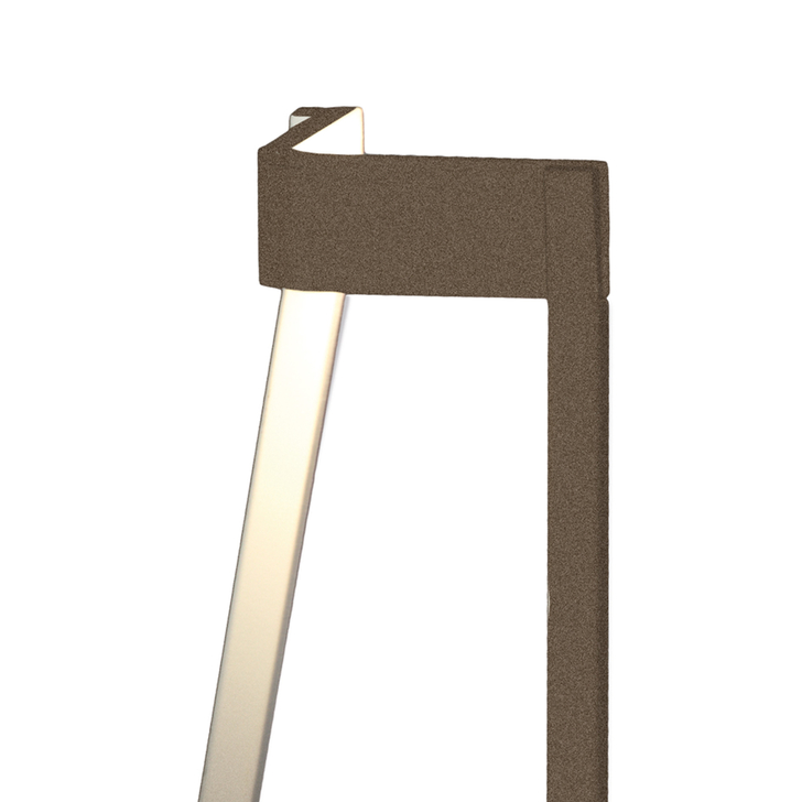 Mantra Minimal Sleek Brown Corner Led Table Lamp Complete With Inline Switch - 3000K