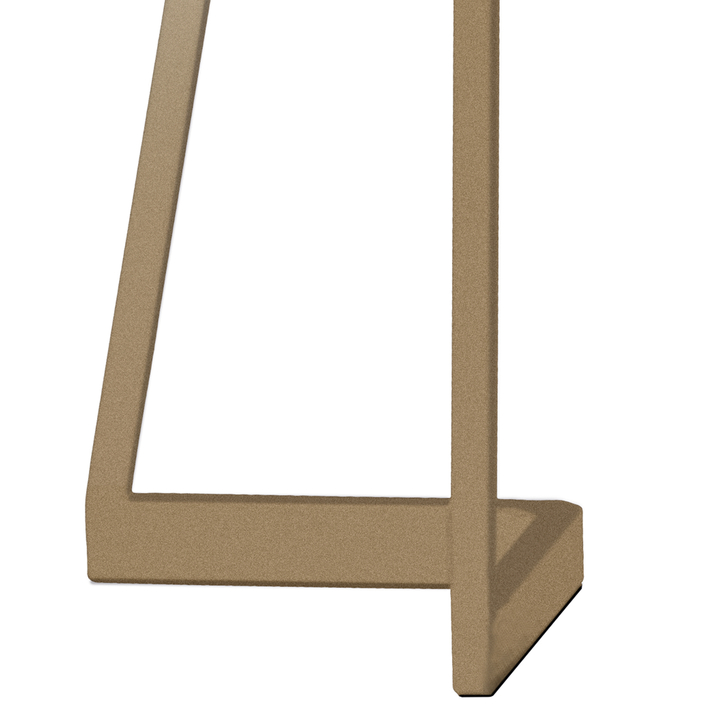 Mantra Minimal Sleek Gold Corner Led Table Lamp Complete With Inline Switch - 3000K