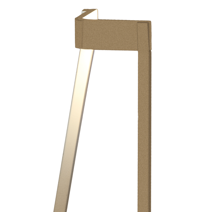 Mantra Minimal Sleek Gold Corner Led Table Lamp Complete With Inline Switch - 3000K