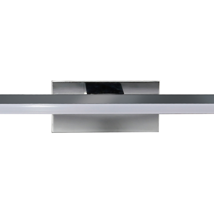 Mantra Morne 20W Large Chrome Linear IP44 Led Bathroom Wall Light - 4000K