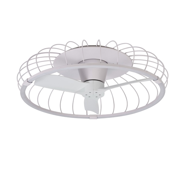 Mantra Nature White LED Ceiling Light With Built-In Reversible Fan C/W Remote Control