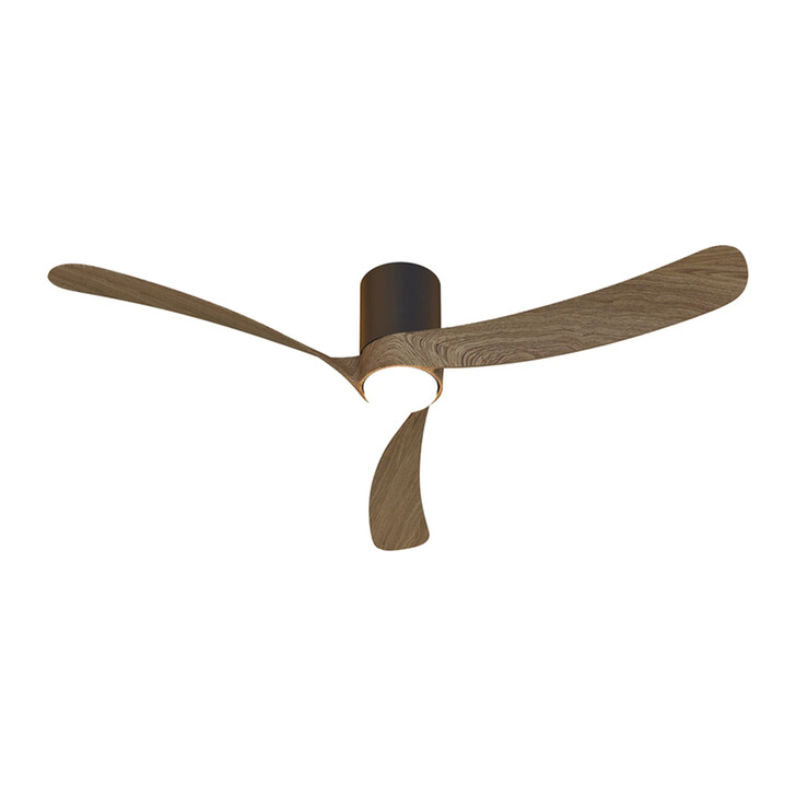 Mantra Nemo II L Large Walnut And Black Led Ceiling Fan Light C/W Remote Control - 3000K - 5000K