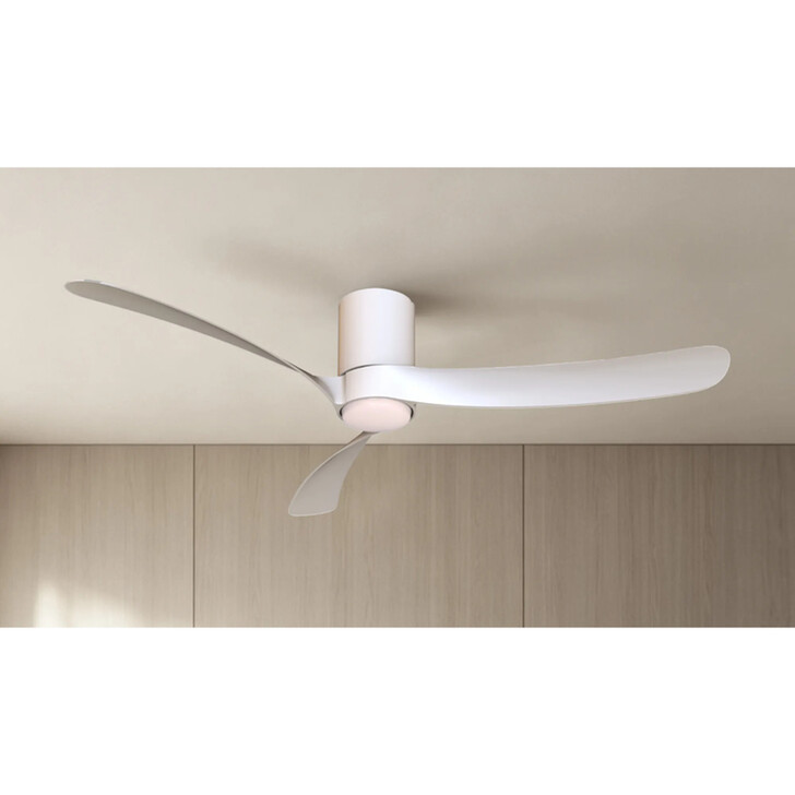Mantra Nemo II L Large White Ceramic Led Ceiling Fan Light C/W Remote Control - 3000K - 5000K