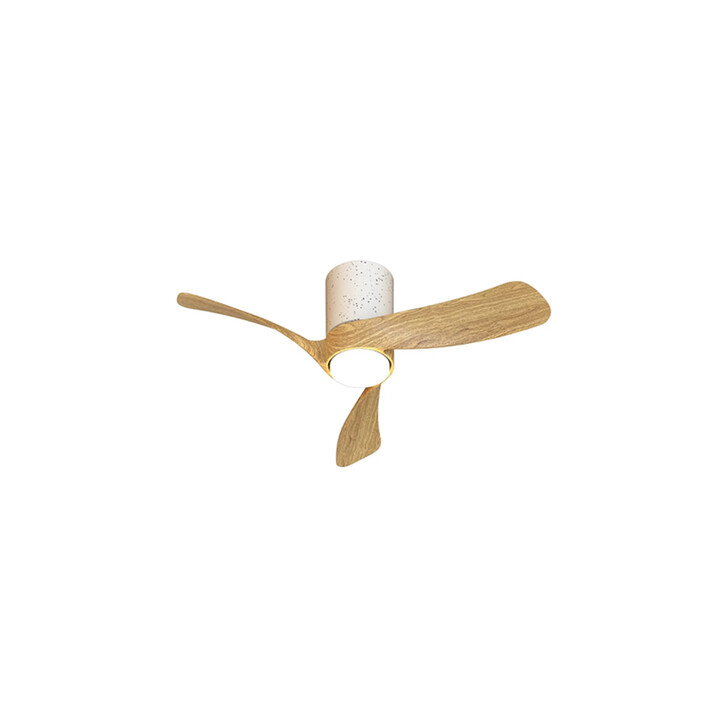 Mantra Nemo II XS Wood And White Led Ceiling Fan Light C/W Remote Control - 3000K - 5000K