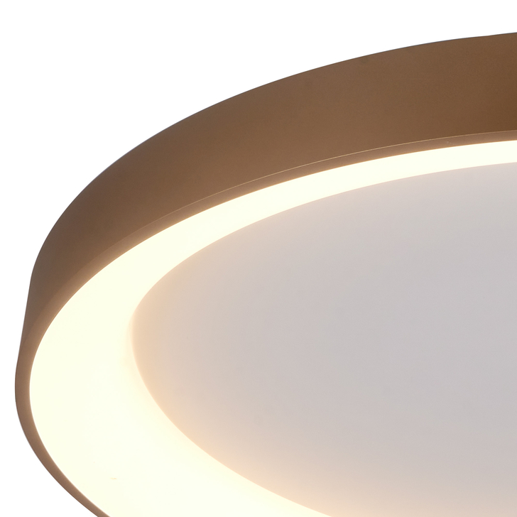 Mantra Niseko II Extra Large 90cm LED Gold Flush Ring Ceiling Light Complete With Remote Control & App - 2700K-6000K Tuneable