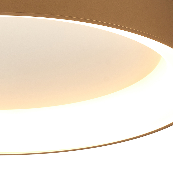 Mantra Niseko II Medium 50cm LED Gold Flush Ring Ceiling Light Complete With Remote Control & App - 2700K-6000K Tuneable