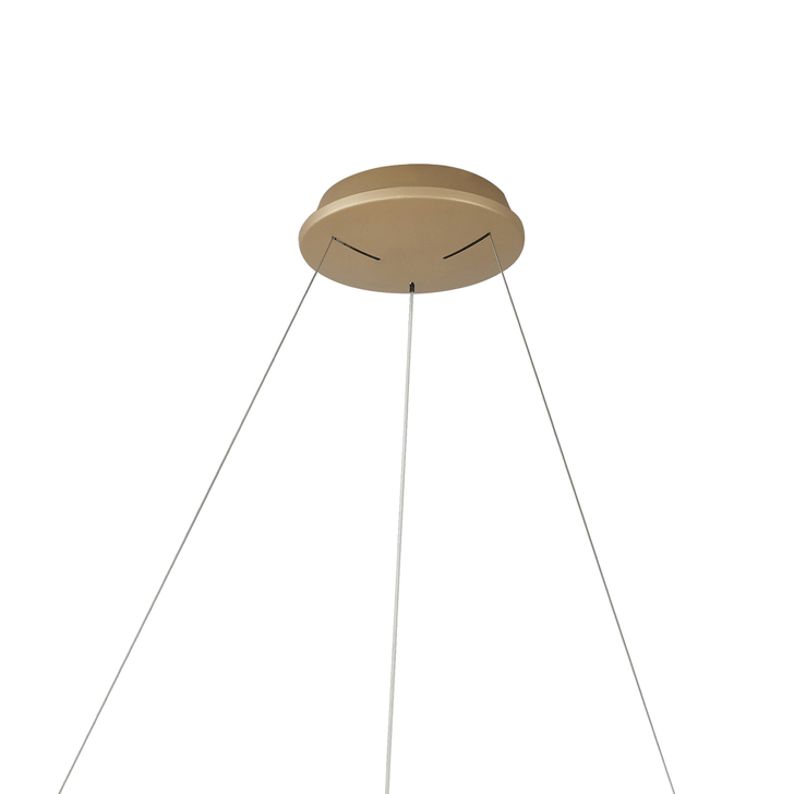 Mantra Niseko II Medium 50cm LED Gold Ring Pendant Complete With Remote Control & App - 2700K-6000K Tuneable