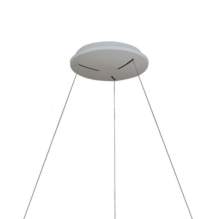 Mantra Niseko II Medium 50cm LED Wood Ring Pendant Complete With Remote Control & App - 2700K-6000K Tuneable