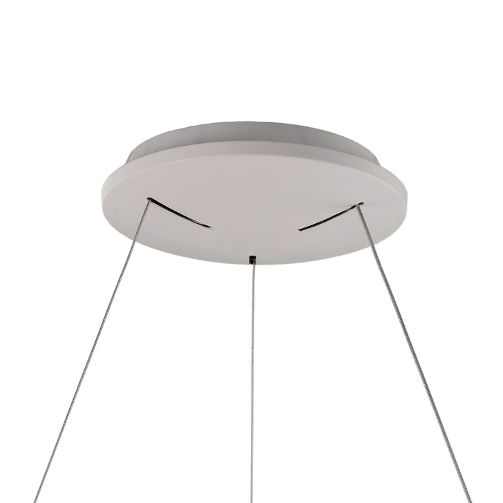 Mantra Niseko II Small 38cm LED White Ring Pendant Complete With Remote Control & App - 2700K-6000K Tuneable