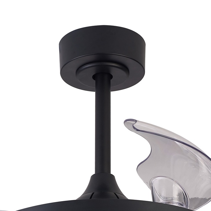 Mantra North Black Led Ceiling Fan Light Complete With Remote Control - 3000K - 6500K - RGB