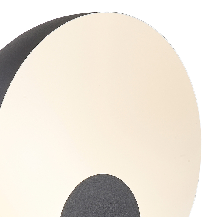 Mantra Oculo Black Round Large Led Table Lamp - 3000K